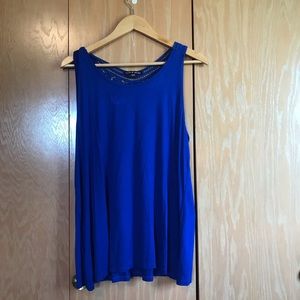 Blue tank top!